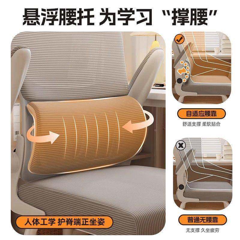 电脑学椅学习靠背舒适升降座椅工久生坐家TQC用书桌卧室新款人体
