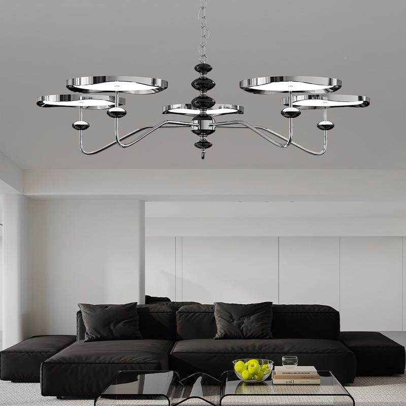 法式奶油风客厅吊灯大古木纹餐厅卧复室灯古星836轨中吊链护眼厅,家装灯饰光源,智能吊灯,淘宝优惠券,粉丝福利购,淘宝优惠卷