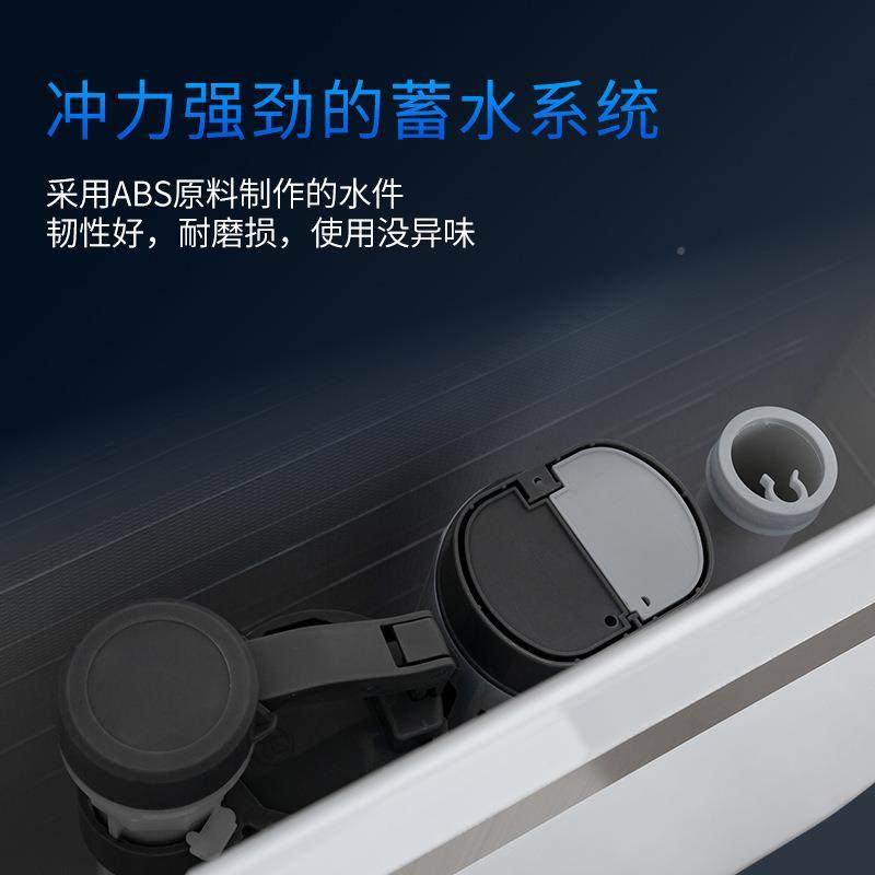 872家用超薄型带弯181c无m弯3cm防蹲坑套装防堵防臭溅水式卫生间