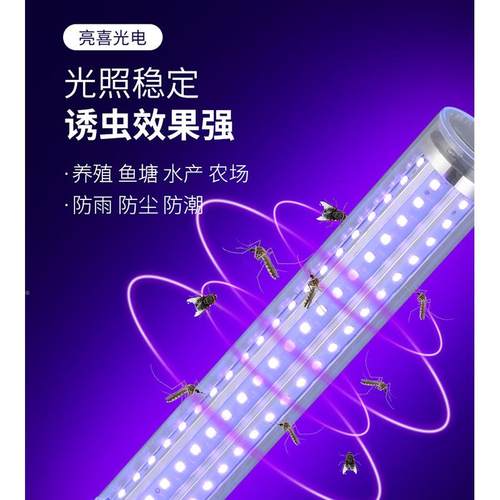 防水紫光米LED玉灯E2灯7螺口虫长条灯户外灯lY-827D笼灯泡285珠诱