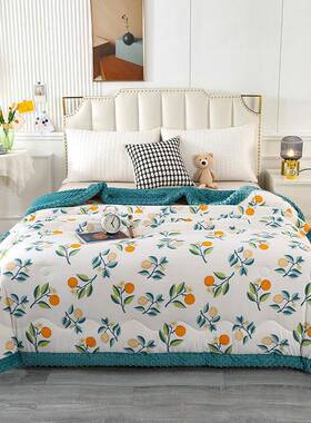 A类洗棉豆豆绒被子加被厚被保暖bz854冬学生宿舍单双人水褥四季春