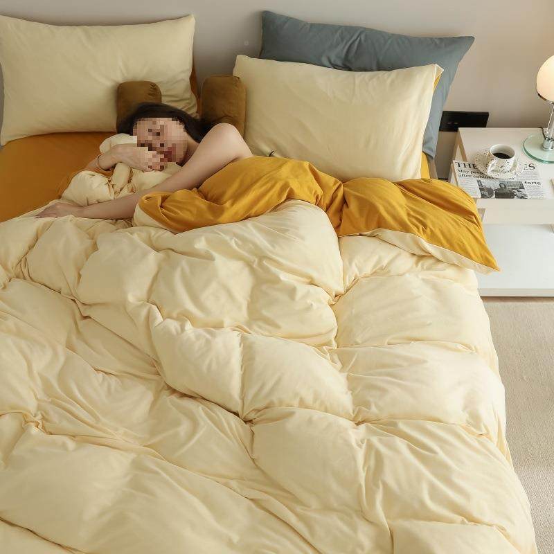 类婴级儿针织四件套裸睡纯棉天棉竺棉100被套床F9655M6单床笠床品,床上用品,学生床品套件,淘宝优惠券,粉丝福利购,淘宝优惠卷