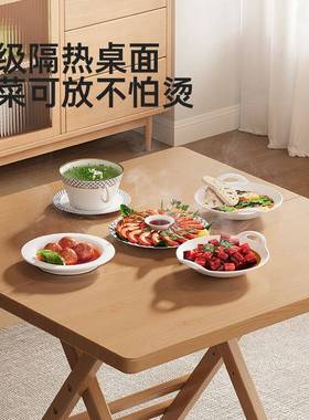 出桌租饭屋用简易折叠桌吃实摊50421木餐家用正方形小方桌夜市摆小桌子