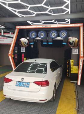 厂加油站洗值车机高压往复式带毛刷24小时车XWW无家人守全自动洗