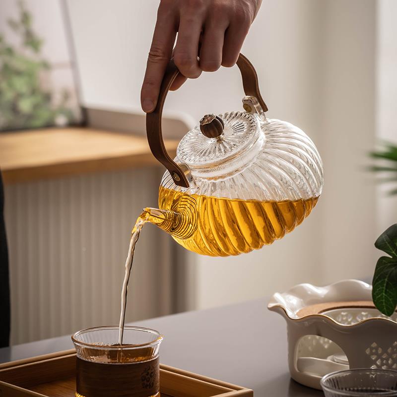 煮壶花茶壶套装泡茶围炉煮ltao1017炉茶家用烛台玻璃茶茶具水果日