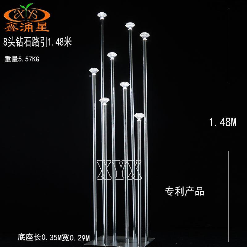 礼堂电镀水晶件路引钻石布摆奥斯卡路引灯宴会置道698婚具舞台装