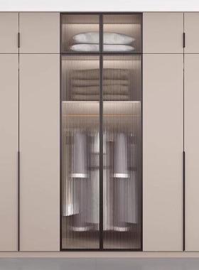 玛兰朵多层家家用混玻璃加搭高衣加柜用卧室厚加宽轻奢对TWN开门