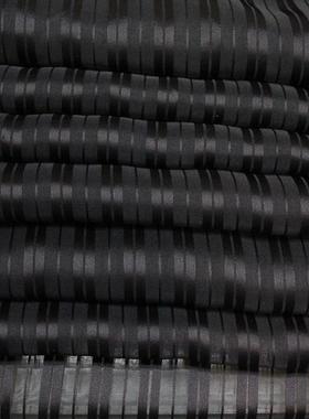 吉弟都丝1绸1华4缎门幅12姆NDT米真丝欧根纱条绡夏季透气服装面料