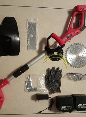 跨境电动枝刷锂电大功修率割果草机园农无用充电AQG式园林工具割