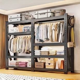 加架货架衣柜用冷轧钢挂衣卧室厚收纳多家层宿舍钢制简易出871租