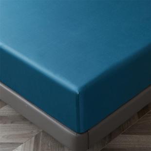 高端约AL674853A类00支贡缎长绒棉全棉床罩纯色柔纯棉床笠单1件床