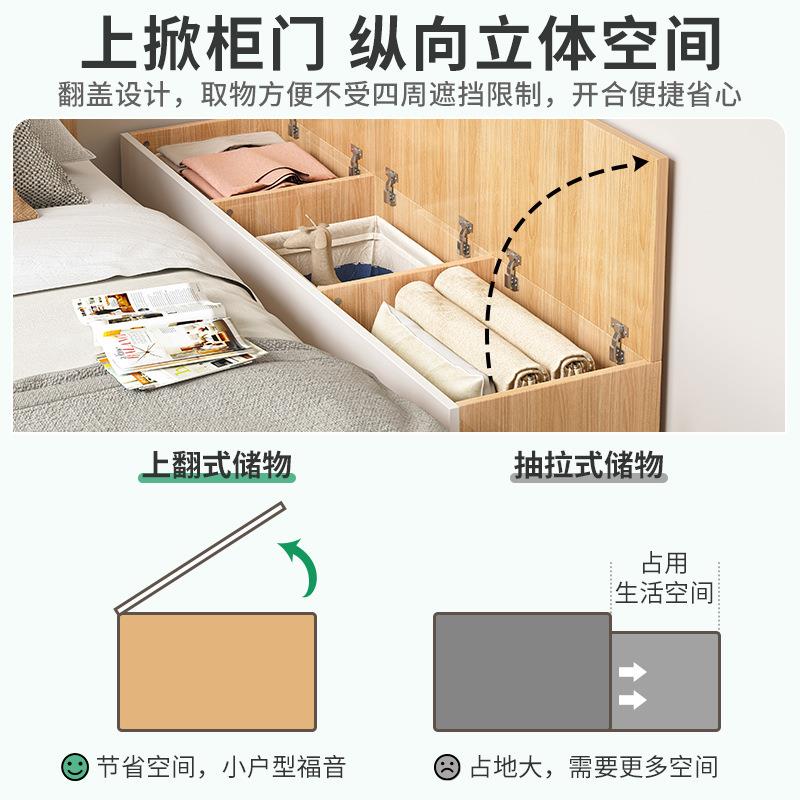柜床边柜简易床柜柜隙子简头约窄现代长条缝夹缝柜卧室B112B-21床