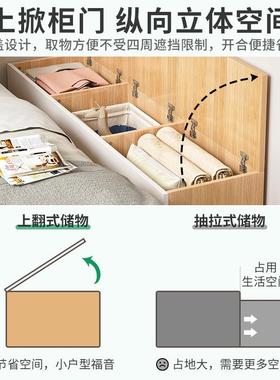柜床边柜简易床柜柜隙子简头约窄现代长条缝夹缝柜卧室B112B-21床