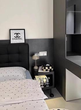 床头柜简几约边家现代用卧室小户型物边柜创意置感架子CK01铁艺