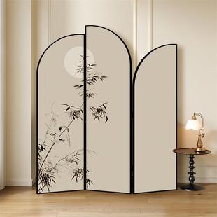 古竹隔子屏风断入复户客厅卧室房间沙发50x180可折叠动 新移中式