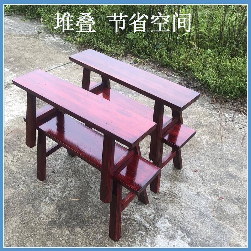 8老家用式长条凳简棕色炭灰色餐厅饭店12354长凳子K实木原木中式