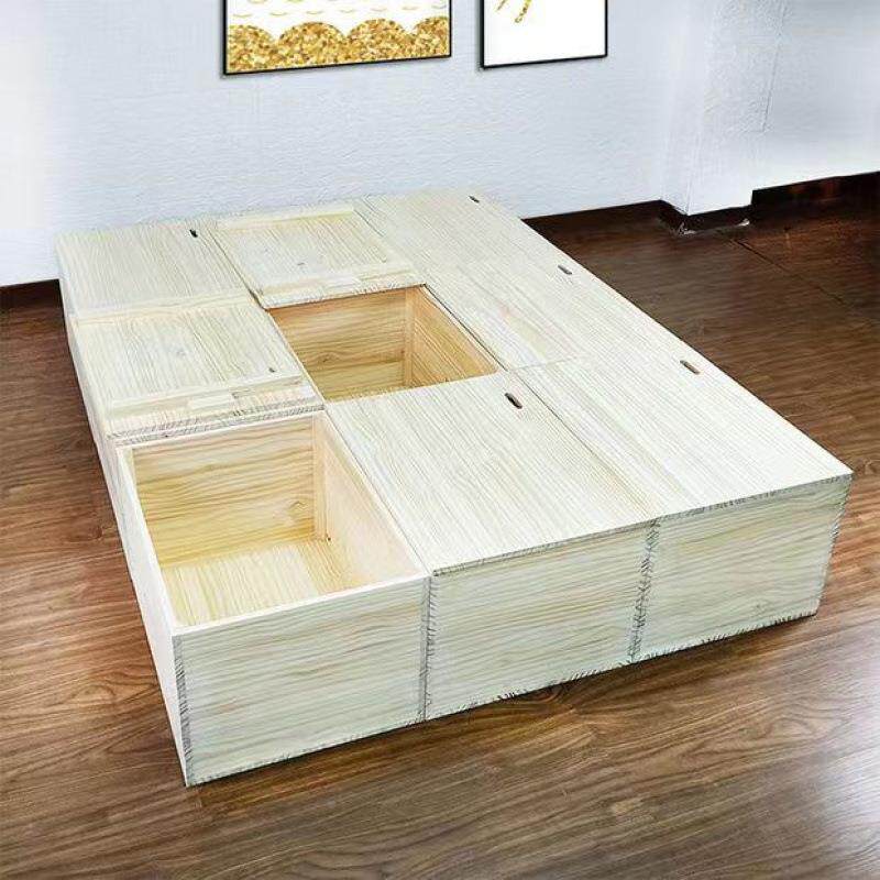 阳台接储物木箱实拼接见详情床箱榻多榻米箱子收纳箱木功能加宽拼