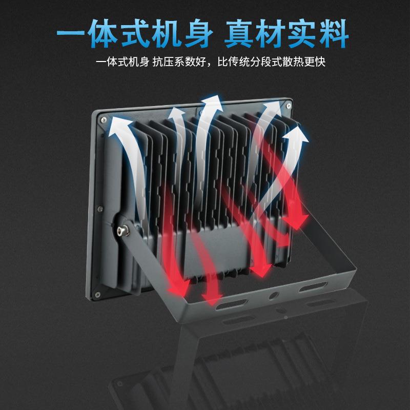 跨境市电户外泛光灯水灯庭院广告XFX-CCTG牌地防投射照明200W投光