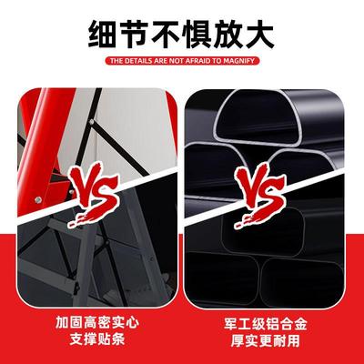 大踏板人踏字梯子家用叠梯加厚步加宽板伸缩梯室折内便XJY携楼梯