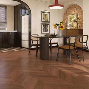 广东瓷砖柔光鹅绒骨天7纹木纹瓷砖50x15鱼00673卧室客厅仿实木地