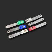 100个装 胸卡夹扣证件卡套夹子塑料透明夹子厂牌工作证吊牌扣子