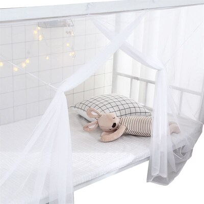 初高中大学生宿舍单人上下床铺蚊帐90190/200cm透明白色通用款