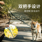 壹虎 狗狗牵引绳防爆冲中大型犬狗绳车载德牧马犬脖圈狗链子