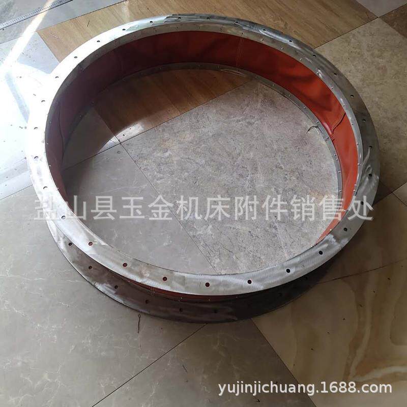 机软连卸接减震通风管道防火耐高温软接头帆布712伸缩式布水泥料