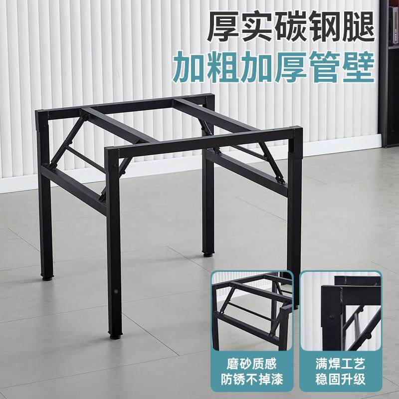 叠大圆餐桌用酒店餐馆宴席折圆55桌面带盘转简约家圆桌面板实木饭