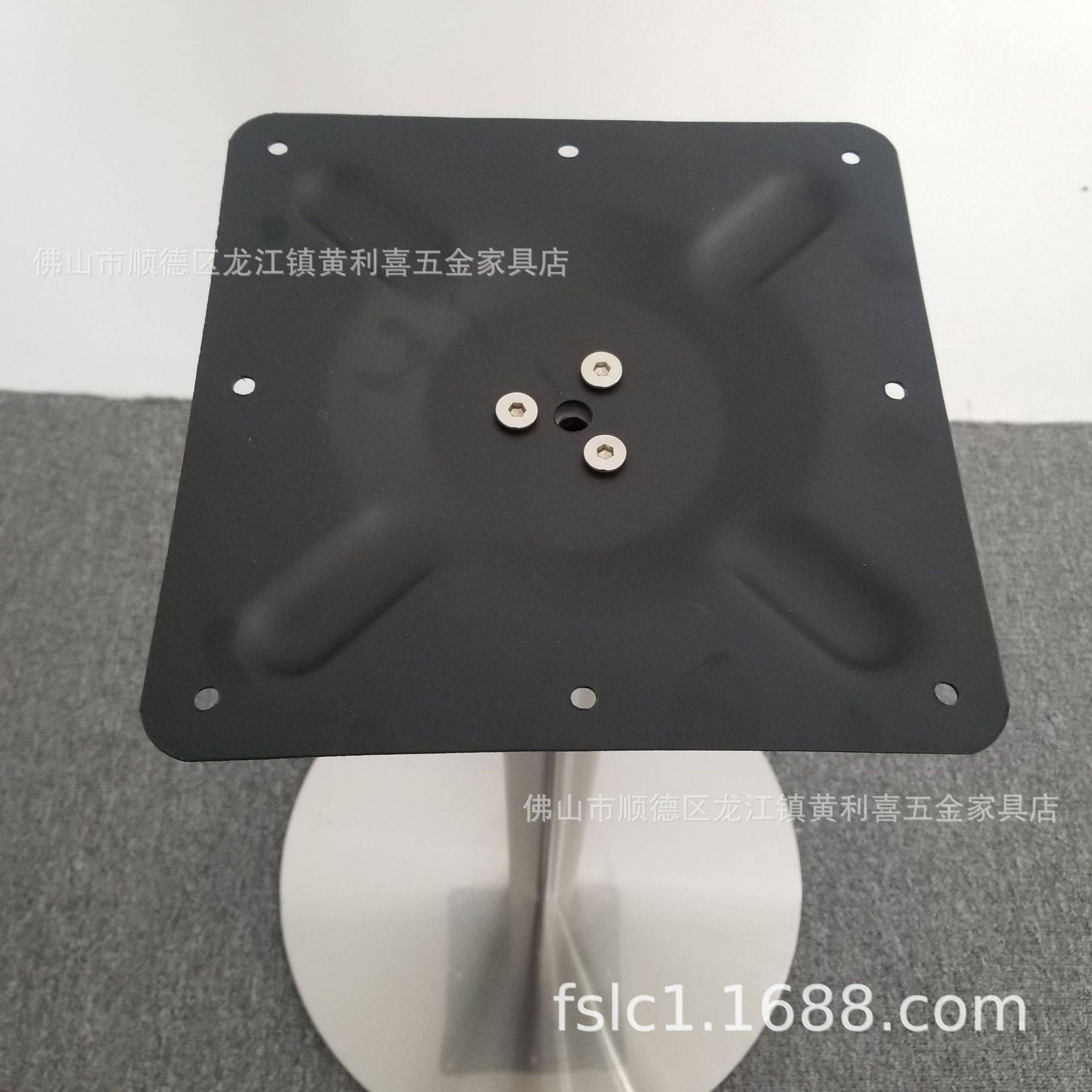 不锈钢桌子腿快餐台脚餐厅餐桌脚铁艺吧台脚架方桌圆桌铁底座桌腿