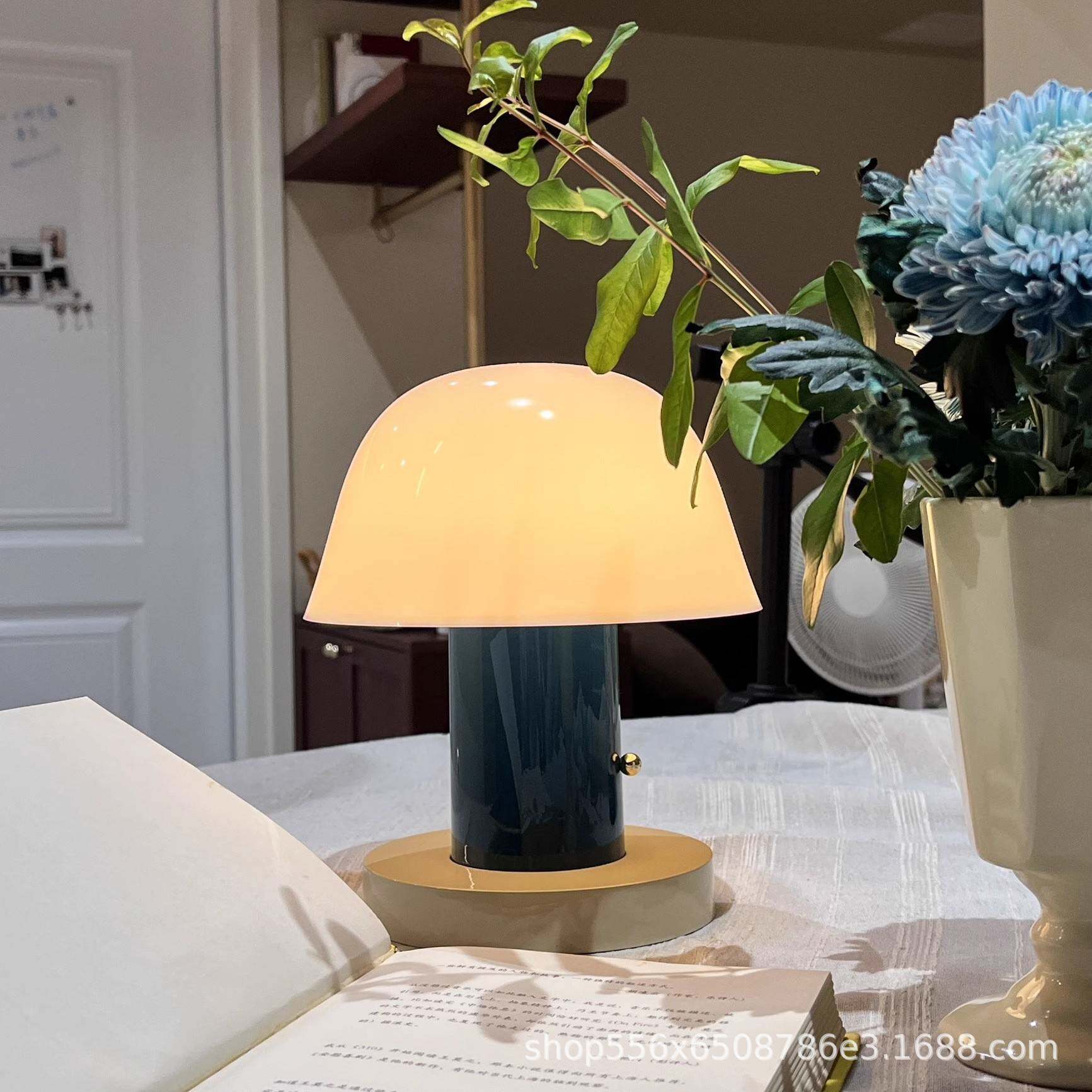 cFx丹麦Setago蘑菇灯复古露营氛围感温馨时尚书房灯充电触摸蘑菇