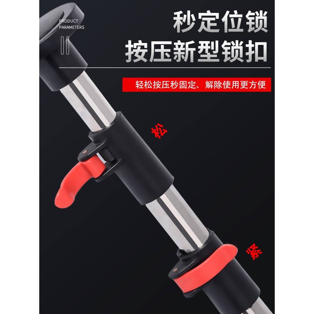 水平仪升降支撑杆微调云台新款伸缩杆通用不锈钢特厚红外线支架子