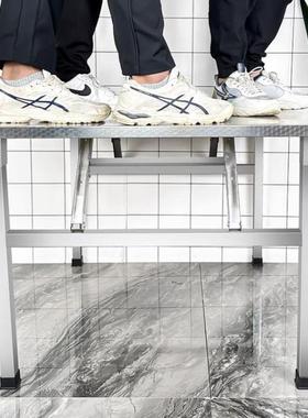 家用饭饭店出租餐桌不锈钢折叠桌夜市摆摊烧桌房烤桌携92230小方