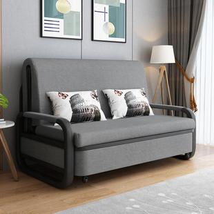 两用折叠沙发床多功简能A09 1小户型约代布艺沙现发可折洗物推储