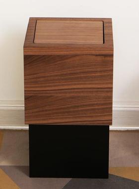 简约网红款木质垃圾桶家风民宿厅卧室用办公室AL102264客酒店创意