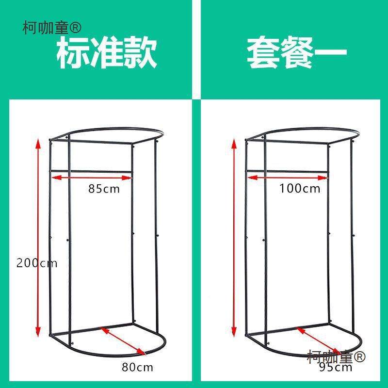 服装帘店商场门移布试间简易动换衣间临时可拆卸356展示架子麦衣