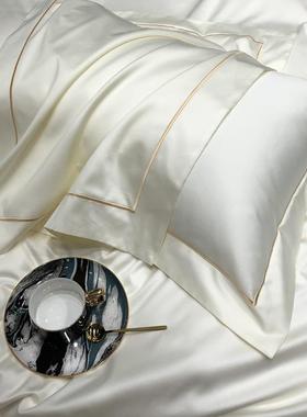 高端纯色轻奢酒风双120支长绒店上棉四件LB-541套全棉纯棉裸睡股
