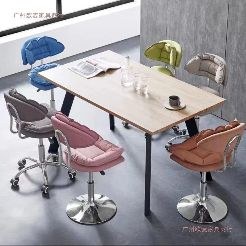 家用电脑椅美甲凳子升降化妆椅公办生椅带轮椅子旋转椅1学子椅滑