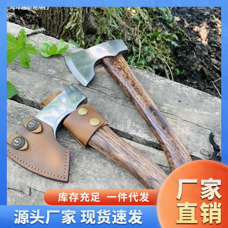 户外便携尼曼斧子露营手斧战斧劈柴剁骨斧子手工锻造木工斧子开山