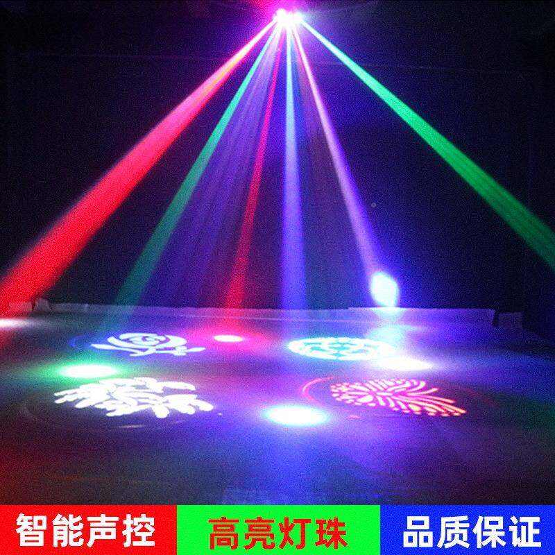 k闪tv光灯家用七彩灯吧蹦迪动感单车舞台酒围灯光CX-014旋转灯声