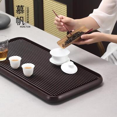 电茶盘实木家茶易台排水小型干泡台简用功夫办公室茶F97HS8SM木海