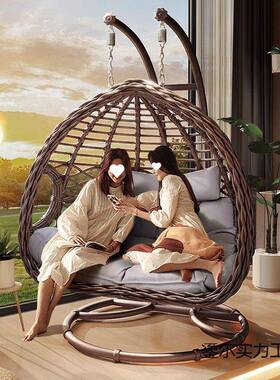 人悬挂吊篮椅椅室内秋千吊椅室JRZ单人双人网卧红鸟巢吊篮躺懒休闲椅