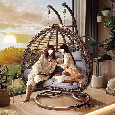 人悬挂吊篮椅椅室内秋千吊椅室JRZ单人双人网卧红鸟巢吊篮躺懒休闲椅