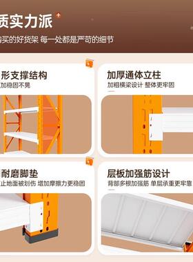 仓储货架置架多层仓家用储物超架靠墙库重型市SY-25032车库杂物间