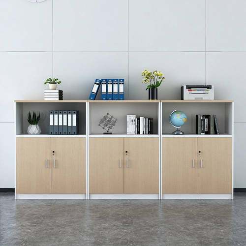 0J文件柜矮柜带木质办公室物纳柜资VXN料柜隔断柜落地柜收柜锁储