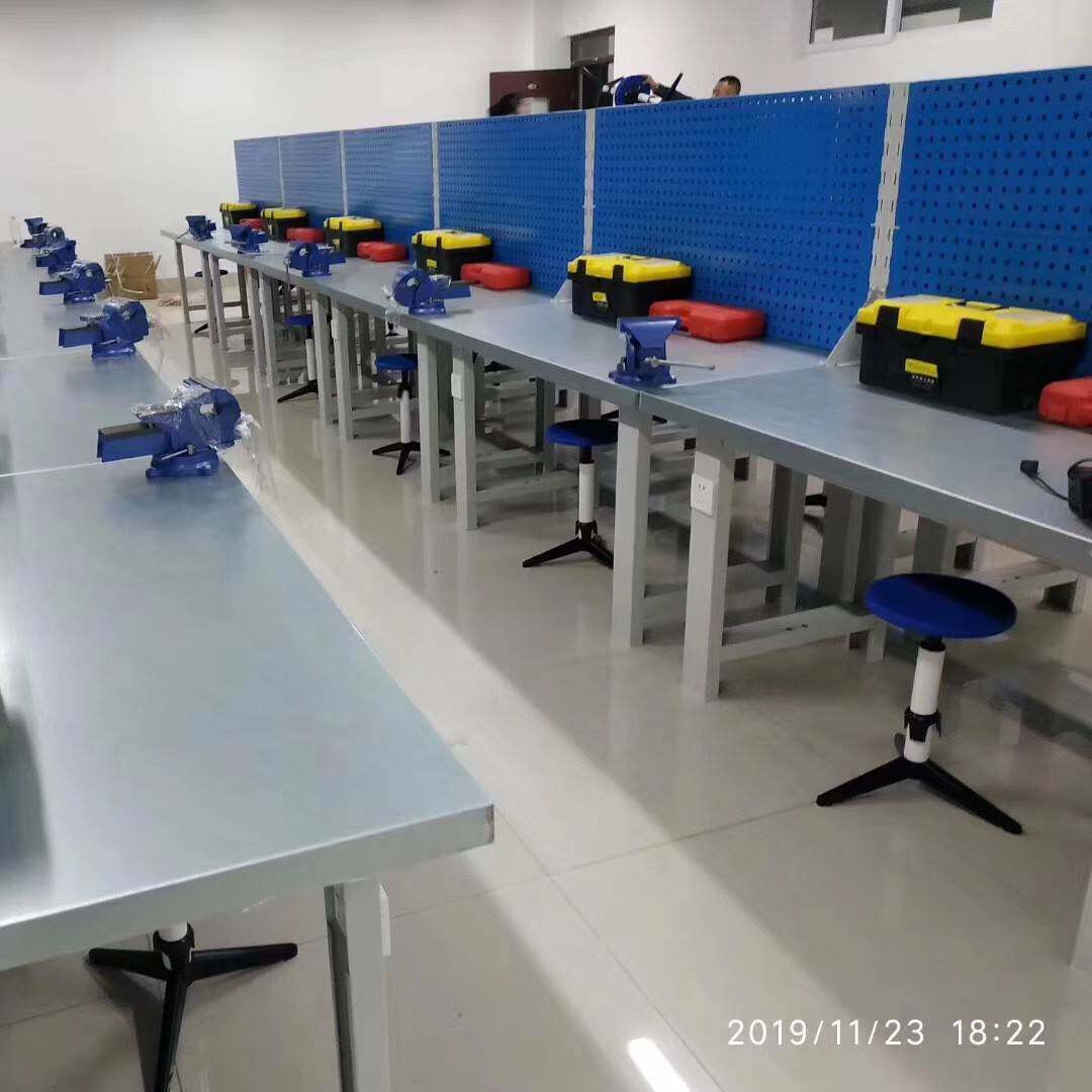 落地柜防静电重型钳工修理工具桌车间维修工作台架子多功能小背板