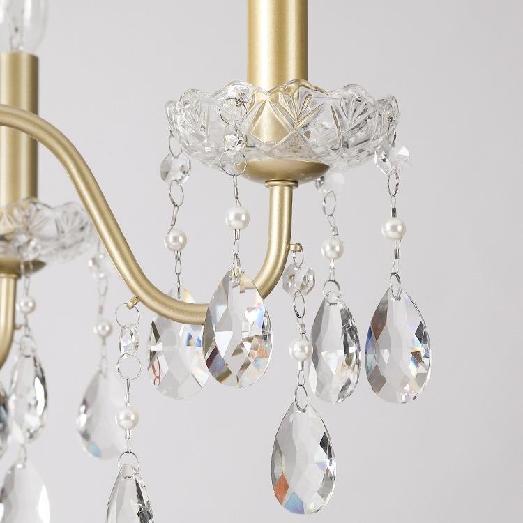 全现铜水吊灯欧美式简约代客厅餐灯厅温馨主卧74217室灯法式复古