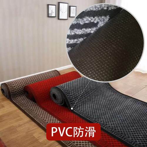 厂pvc酒底提花方格宾馆廊地毯店过家道2323楼走梯毯