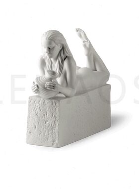 ！陶瓷水瓶座北欧纯白色星座雕塑摆件陶瓷十二星座出口创意礼品