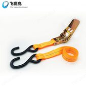 汽车用拉紧器2.5cm自驾游S钩棘轮行李捆绑带货物收紧器固定带